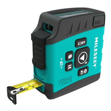 

Htovila DT20 3-in-1 Digital Infrared Distancer Measure Tape Power Tape Infrared Distance Meter 131ft IR Infrared Measurer with 16ft Tape Measurer 2.0-inch LCD Display Distance Measure Gauge IR Fin