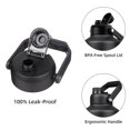 thumbnail image 3 of BJPKPK 128oz Insulated Water Bottle with Wide Mouth, One Gallon Stainless Steel Water Bottle with Handle, One Gallon Water Jug for Sports, Travel, Midnight Black, 3 of 5
