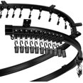 thumbnail image 1 of Riel de cortina curvado para techo, soporte plegable para barra de cortina, litera, ventana salediza, divisor de ambientes recto y flexible (negro, 5 m/16,4 pies), 1 of 5
