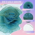 thumbnail image 3 of Uxcell Ruffle Lace Trims, 5 Yards Retro Organza Fabric Trim Tulle Decorative Ruffle Lace Border for DIY Sewing Green, 3 of 6