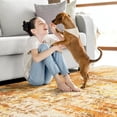 thumbnail image 3 of AUKOW Area Rug Living Room Rugs - 8x10 Abstract Large Soft Neutral Machine Washable Rug Stain Resistant Non-Slip Low Pile Carpet for Indoor Bedroom Dining Room Modern Home Office - Black/Grey, 3 of 8