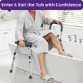thumbnail image 2 of KEKOY Tub Transfer Bench for Bathtub and Showers, Adjustable Shower Bench, Bath Shower Chair Seat 400LBs for Elderly, Adults and Disabled, 2 of 9