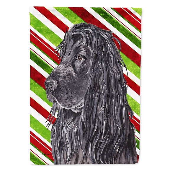 English Cocker Spaniel Candy Cane Christmas Garden Flag