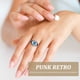thumbnail image 2 of Anillo de aleación Anillo de dedo con diseño de ojo exagerado Anillo vintage Estilo punk Joyería de dedo Azul, 2 of 5