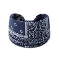 thumbnail image 3 of Migroa Headbands for Women Fashion Soft Wide Head Bands Knotted Turban Headbands Yoga Running Sweatband Elastic Headband Stylish Wrap Headbands for Girls Blue One Size, 3 of 4