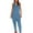 Blue jumpsuits for women, variant on Wycnly Womens Jumpsuits Loose Soft Knitted Ribbed Long Jumpsuits Casual Summer Trendy Solid V-Neck Sleeveless Maxi Rompers for Women