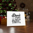 thumbnail image 4 of Scripture Walls John 14:1 Don't Let Your Heart Be Troubled Bible Verse Canvas Christian Wall Art Ready to Hang Unframed, 4 of 16