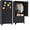 2 Drawers Black, variant on Silkight 71" Metal Wardrobe Armoire, Heavy-Duty Steel Closet with 2 Doors, 2 Drawers & Adjustable Shelves, Rust-Proof Storage Cabinet with Hanging Rod, Gold Handles, Anti-Tip Kit Included