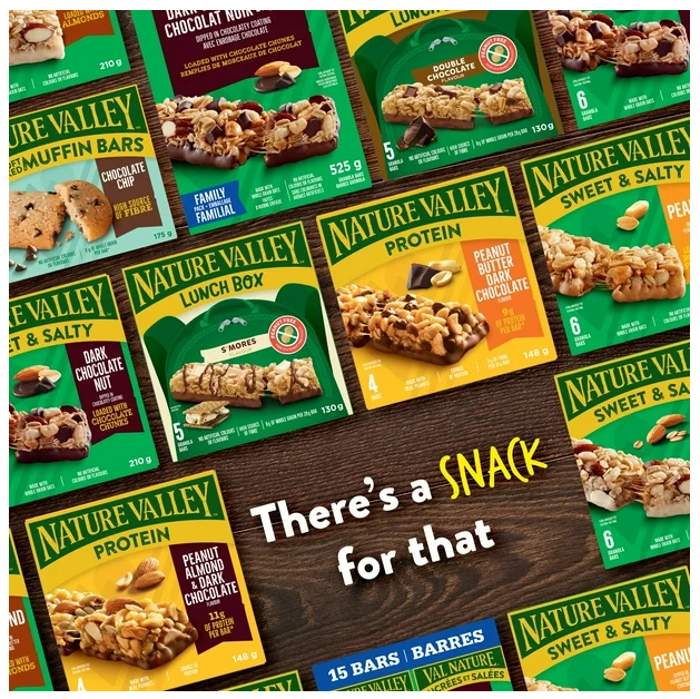 Nature Valley Lunchbox S'Mores Granola Bars, 5 ct, 130g (4 Pack)