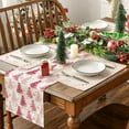 thumbnail image 5 of mubwai Xmas Pine Pink Winter Placemats Set of 4, 12x18 Inch Seasonal Christmas Table Mats for Party Kitchen Dining Decoration, 5 of 6