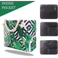 thumbnail image 4 of Yorcoten Extra Large Women Beach Tote Bag with Multiple Pockets , Newest Waterproof Sandproof Handmade Tote Bags for Travel Vacation Gifts Summer Pool Essentials Shoulder Crossbody Handbag Green Leaf, 4 of 6