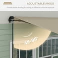 thumbnail image 5 of Outsunny 13' x 10' Retractable Awning Sunshade Shelter with Manual Crank Handle, Beige, 5 of 10