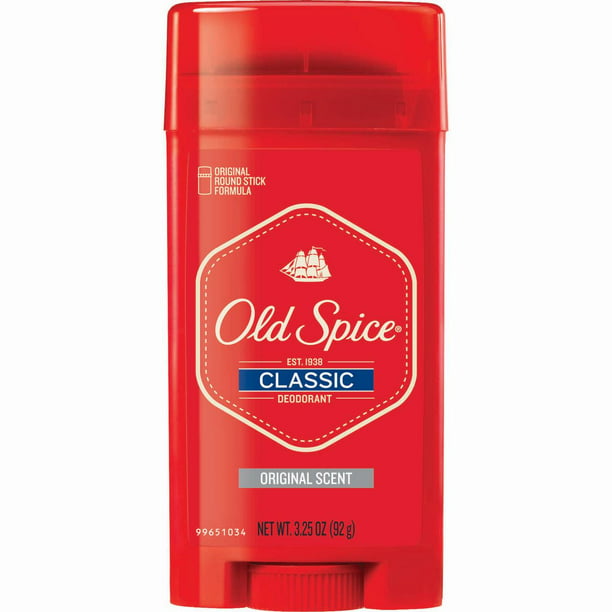 Old Spice Classic Deodorant Stick, Original Scent Men, 3.25 (Pack of 32) - Walmart.com