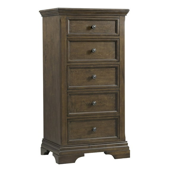 Westwood Design Olivia Traditional Wood Pier Chest in Rosewood Brown