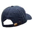 thumbnail image 5 of Afghanistan Veteran Ribbon Embroidered Washed Cotton Brass Buckle Cap - Navy OSFM, 5 of 6