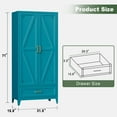 thumbnail image 5 of CXUZCZ 71" Tall Metal Storage Cabinets,Kitchen Pantry Cabinet with 3 Adjustable Shelves and 1 Drawer,Freestanding Cupboard for Kicthen,Dining Room,Living,Hallway,Blue, 5 of 11