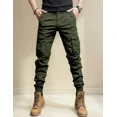 thumbnail image 1 of Pantalones Cargo Para Hombre Joggers Elegantes E Informales,Army Green,M(32), 1 of 9