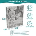 thumbnail image 5 of Pencil Drawing Wolves 2 Pcs Hardcover 3 Ring Binder 1.5” Round Rings Letter Size Paper Pockets for School Office Supplies, 5 of 9