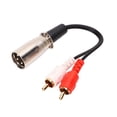 thumbnail image 1 of Câble Double vers XLR, Réduction de Distorsion Grand Usage XLR vers Double Adaptateur Amélioration de la Qualité Sonore pour Multimédia, 1 of 8