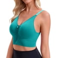 thumbnail image 3 of SPZTSX Womens High Impact Sports Bras Wireless Front Zipper Breathable Stretch Workout Bra for Gym Running Daily Training, 3 of 5