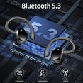 thumbnail image 3 of Auriculares inalámbricos Rulefiss Q38 Bluetooth 5.3 48 horas IP7 negros, 3 of 7