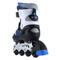 thumbnail image 4 of Patins à Roues Alignées pour Enfants Filles Garçons Débutants, 4 Tailles Réglables avec Roues Lumineuses pour Enfants. (Bleu, Petit(12J-2)), 4 of 6