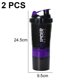 thumbnail image 2 of Botella licuadora con bola agitadora y diseño apto para lavavajillas para mezclar sin esfuerzo Batidora de proteínas morada de alto rendimiento, 2 of 5