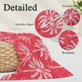 thumbnail image 3 of Red Palm Tree Body Pillow Cover 20 x 54 Inch Decorative Pillow Cover Summer Botanical Tropical Tree Lumbar Pillowcase Seasonal Rectangle Cushion Case for Couch Sofa Bed Living Room, 3 of 9