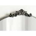 thumbnail image 4 of Kate and Laurel Arendahl Traditional Vintage Arch Mirror with Shelf, 33 x 26, Black, Baroque Antique Arched Wall Mirror with Functional Shelf for Use as Vanity Bathroom Mirror or Cute Nursery Mirror, 4 of 9