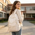 thumbnail image 5 of Teen Girls Backpack For School Floral Print Lightweight Large Capacity Campus Backpack Comfort Shoulder Strap For Daily School Use, 5 of 6