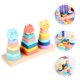 thumbnail image 4 of juego de torre apilable para bebés, anillo clasificador de formas para niños pequeños, juguete apilable y anidado, 4 of 6