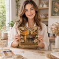 thumbnail image 3 of Timeless American Destinations Pearl Art Kit, 3D Beaded Wall Art Create sparkling U.S. landmark wall art with pearls, printed canvas and tools for an easy, relaxing adult craft., 7.87in, 3 of 6