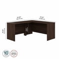 thumbnail image 2 of Studio C 60W L Shaped Desk with 42W Return in Black Walnut - Engineered Wood, 2 of 7
