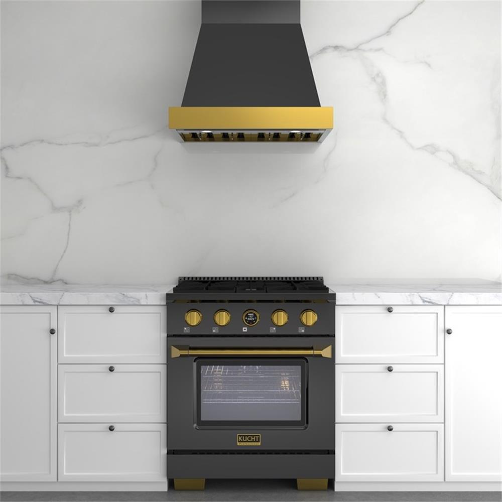 Pemberly Row 30" 4.2 cu. ft. Dual Fuel Range for Natural Gas in Titanium Steel