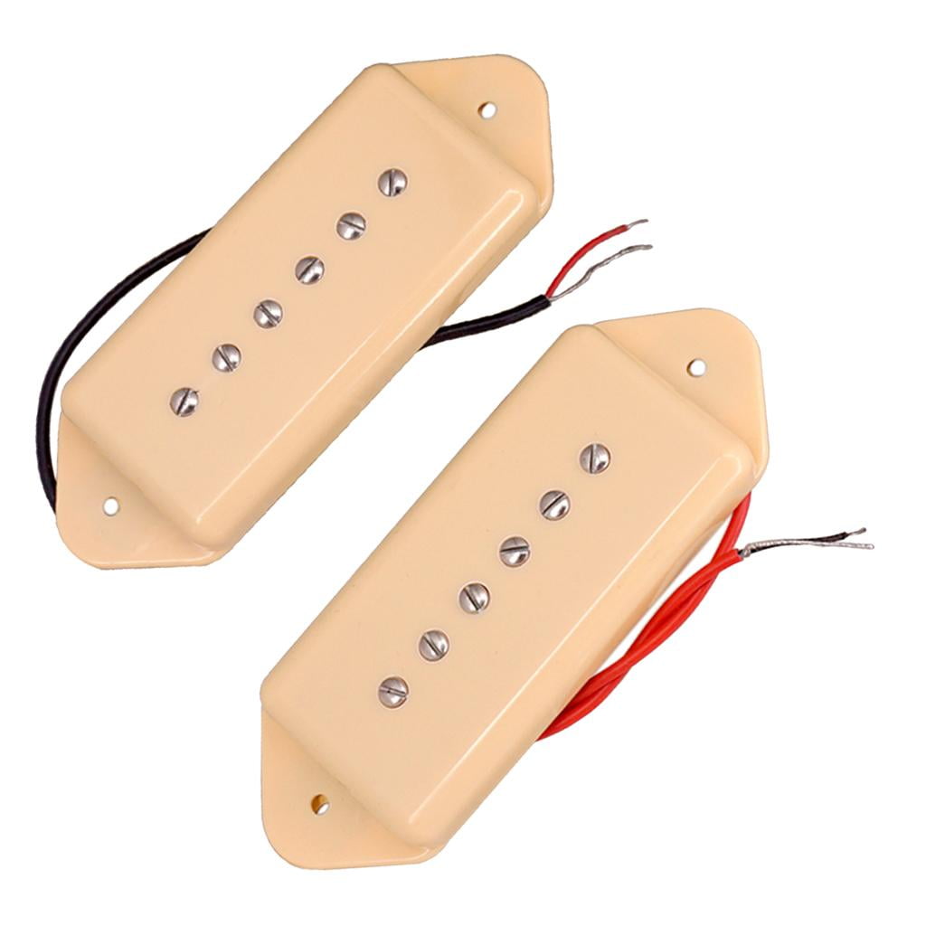 1 Pair P90 Guitar Pickups Neck&Bridge for LP Guitar Parts - , as described Cream