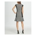 thumbnail image 2 of DKNY Womens Ivory Cap Sleeve Above The Knee Fit + Flare Evening Dress 10, 2 of 4