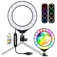 thumbnail image 1 of Ring Light Vivitar Vlog Essentials de 10 pulgadas con trípode y control remoto, 1 of 1