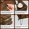 thumbnail image 4 of TC-HOMENY 6-Drawer Wooden Dresser with Fabric Drawers, Chest of Drawers with Fabric Bins, Storage Organizer Perfect for Clothes and Accessories, Wooden, 4 of 13