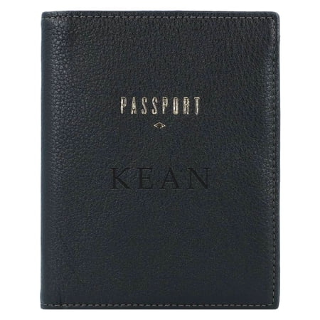 Fossil Black Kean University Cougars Travel RFID Passport Case