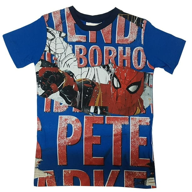 Playera para Niño Spiderman Azul Rey Talla 6