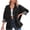 Black coat for women, variant on Usmixi 2023 Denim Jacket for Women Womens Jean Coats Vintage Button Down Lapel Stretchy Denim Coats Long Sleeve Casual Solid Loose Jean Outerwear with Pocket Winter Denim Jacket