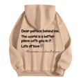 thumbnail image 2 of Dear Person Behind Me Jesus Hoodies for Women Fall Winter Long Sleeve Christian Hooded Sweatshirt with Pockets Pullover Tops, 2 of 7