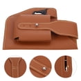 thumbnail image 3 of Miangastore Cellphone Holder Brown Pu 1Pcs 6.9X5.3In, 3 of 9