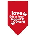 thumbnail image 3 of Pet and Dog Bandana Screen Printed, "Love Is A Four Legged Word", 3 of 10