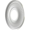 thumbnail image 4 of Ekena Millwork 10"OD x 3 1/2"ID x 3/4"P Berkshire Thermoformed PVC Ceiling Medallion (Fits Canopies up to 4 1/2"), Bright Coat Aluminum, 4 of 10
