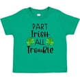 thumbnail image 3 of Inktastic Part Irish All Trouble St. Patrick's Day with Green Clovers Boys or Girls Baby T-Shirt, 3 of 5