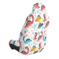 thumbnail image 2 of Wukai Dinosaur Full Set Car Seat Covers with Soft Padding Universal Auto Front Seats Protector and Cushion Mat, 2 of 5