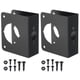 thumbnail image 1 of Placa de refuerzo para puerta Uxcell para puerta de 1-3/8" de grosor y cerradura de pomo de tamaño 4-1/2"; 4-1/2" negra, 1 of 6