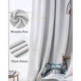 thumbnail image 6 of Spring Black Out Curtains 54 Inch Long, Short Curtains for Small Window, Farmhouse Bicycle Botanical Floral Flowers Room Darkening Farmhouse Window Curtains for Kitchen Bedroom 42"x54" 2 Panels, 6 of 8
