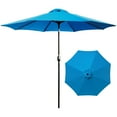 thumbnail image 2 of Davee Furniture 105" x 105" Octagonal Aqua Market Umbrella, Patio Umbrella with Tilt and Crank, 2 of 7